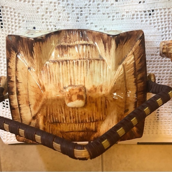 KEELE ST.Pottery,CO. LCD/ England/ hand painted Tea Pot/w cookie jar/cream/sugar - Picture 9 of 10